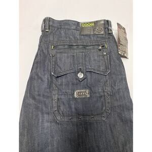 COOGI Y2K HIP-HOP Blue Denim Jean Shorts Baggy Men’s Sz 44 NWT!